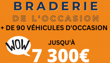 Grande braderie du véhicule de l'occasion !
