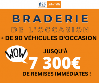Grande braderie du véhicule de l'occasion !