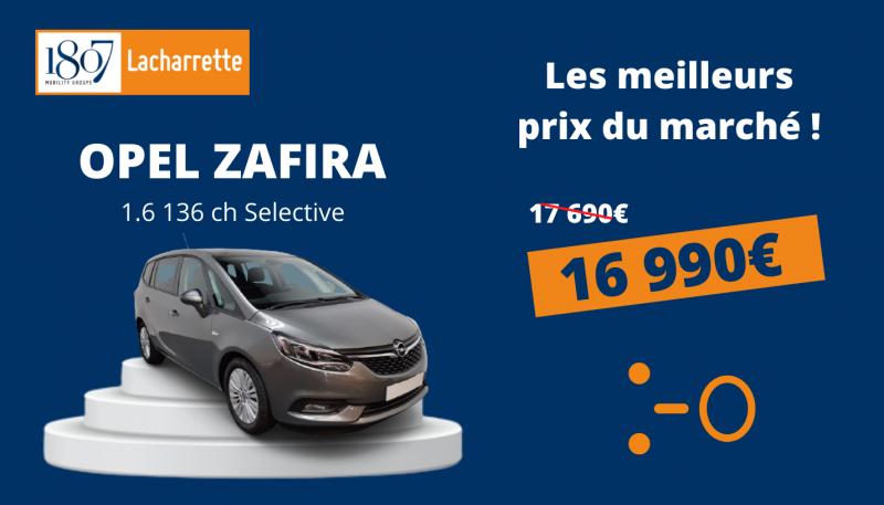 OPEL ZAFIRA À 16 990 €