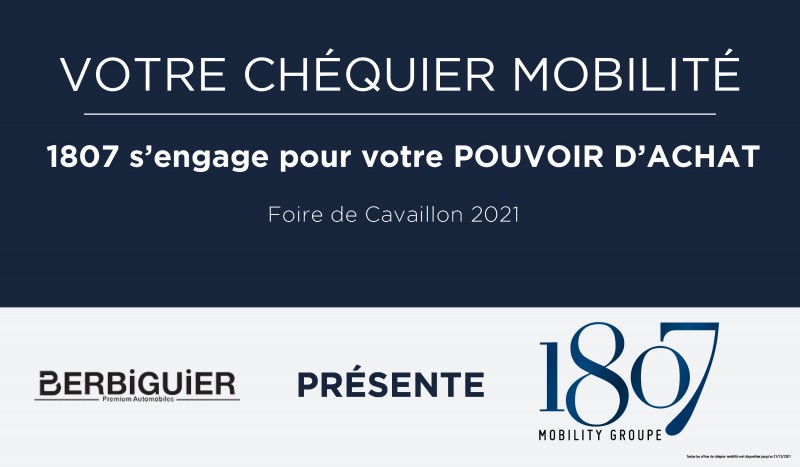 Le chéquier mobilité 1807 !
