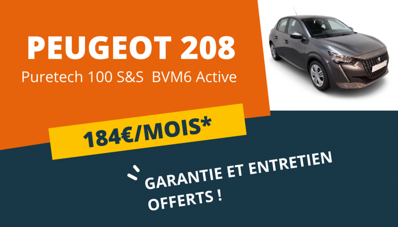 PEUGEOT 208 À PARTIR DE 184€/MOIS