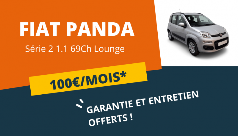 FIAT PANDA À PARTIR DE 100€/MOIS