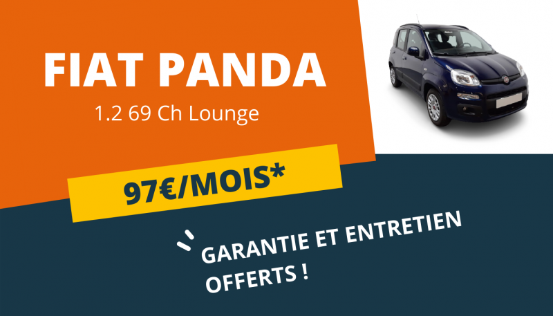 FIAT PANDA DISPONIBLE A 97€/MOIS