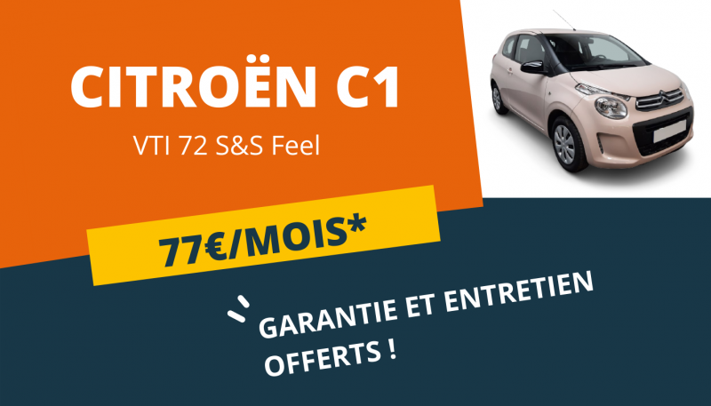 CITROËN C1 À PARTIR DE 77€/MOIS