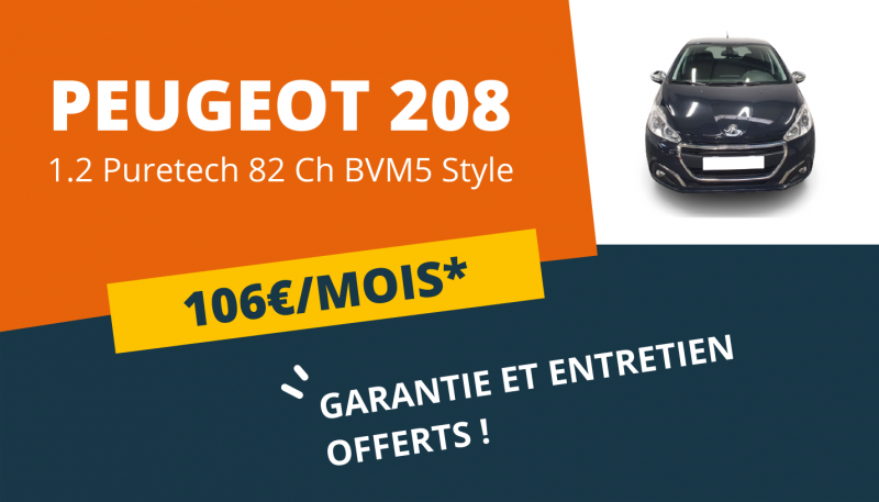 PEUGEOT 208 À PARTIR DE 106€/MOIS