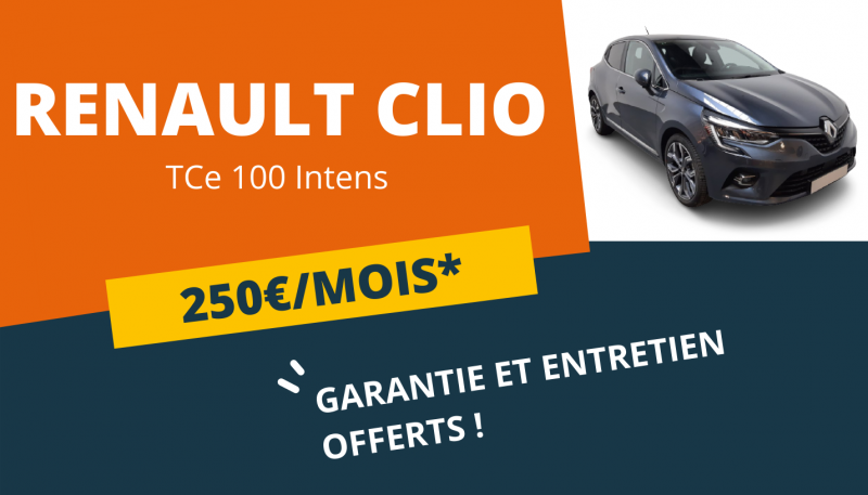 RENAULT CLIO DISPONIBLE A 250€/MOIS