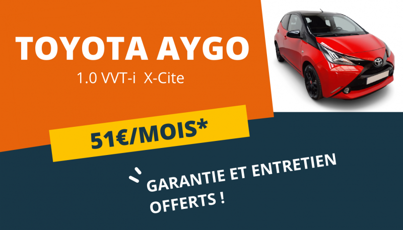 TOYOTA AYGO À PARTIR DE 51€/MOIS